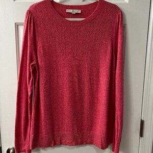 Loft Laser Cut Yolk Sweater XL
